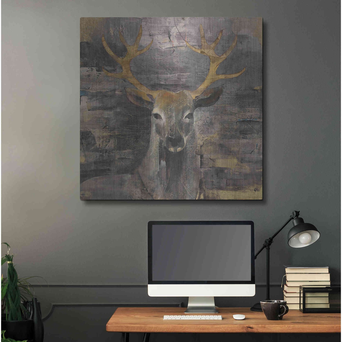 Luxe Metal Art 'The Leader Gold' by Albena Hristova, Metal Wall Art,36x36