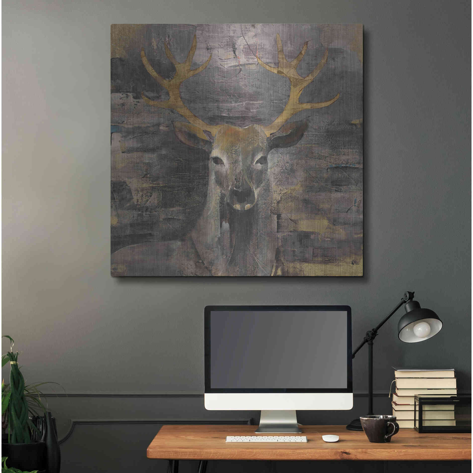 Luxe Metal Art 'The Leader Gold' by Albena Hristova, Metal Wall Art,36x36
