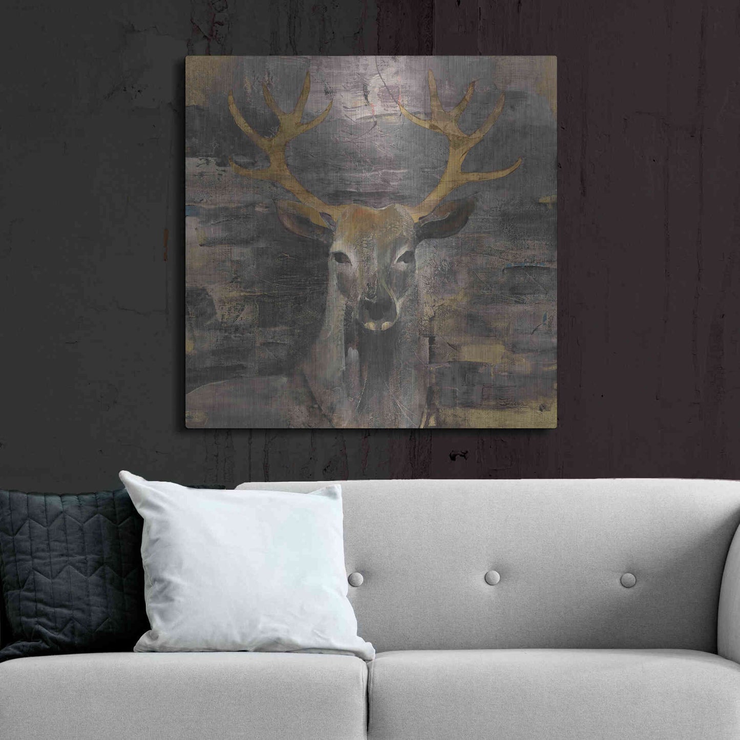 Luxe Metal Art 'The Leader Gold' by Albena Hristova, Metal Wall Art,36x36