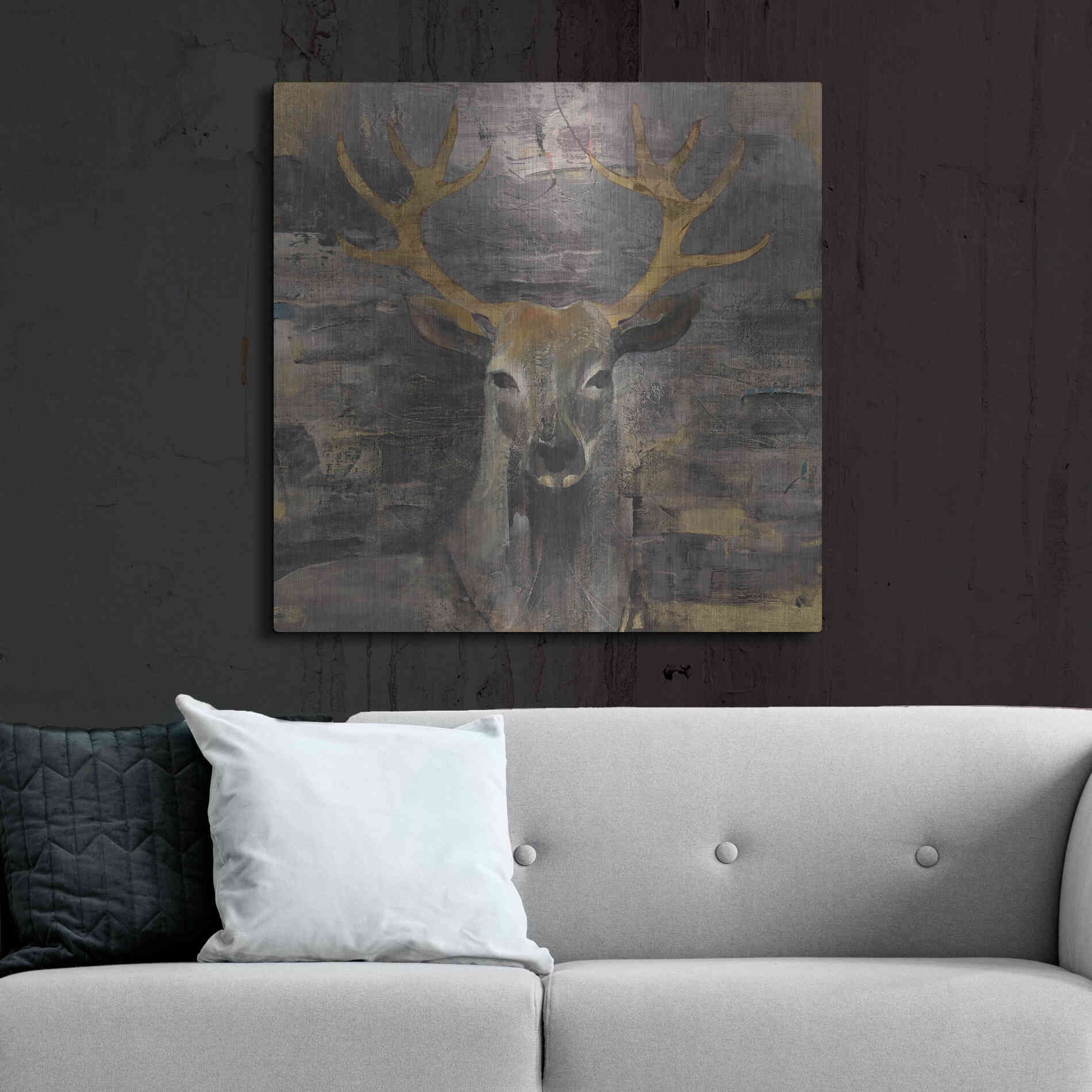Luxe Metal Art 'The Leader Gold' by Albena Hristova, Metal Wall Art,36x36