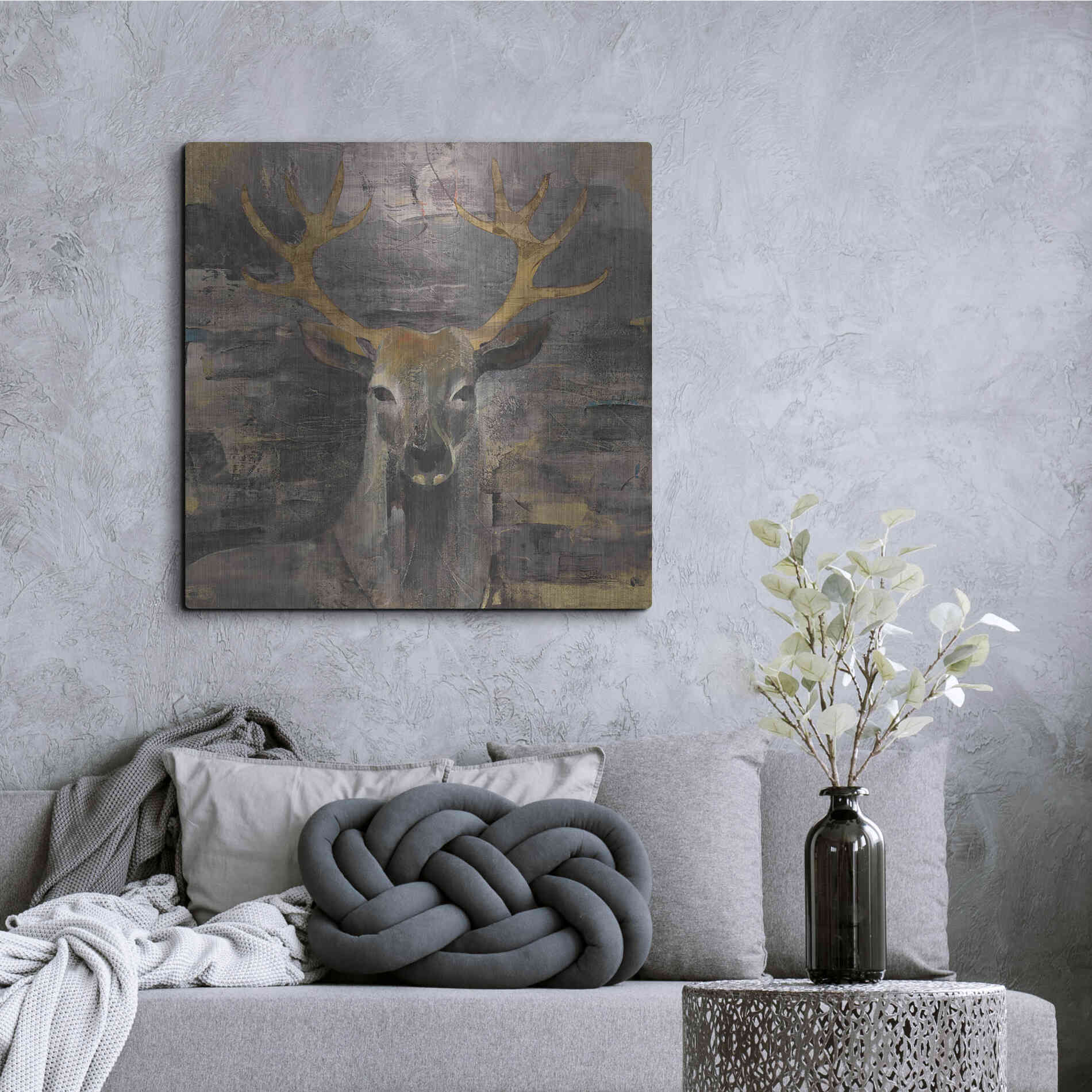 Luxe Metal Art 'The Leader Gold' by Albena Hristova, Metal Wall Art,36x36
