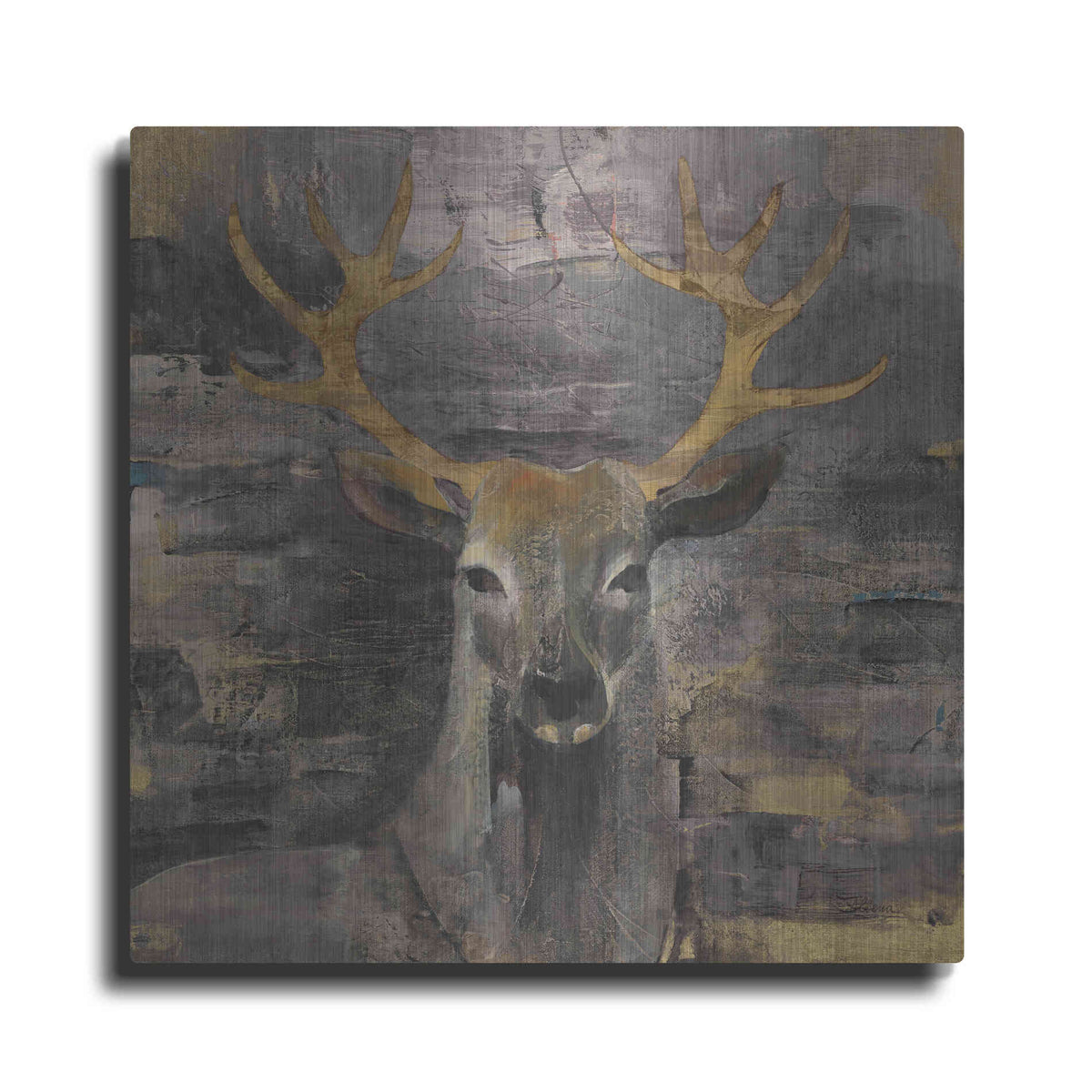 Luxe Metal Art 'The Leader Gold' by Albena Hristova, Metal Wall Art