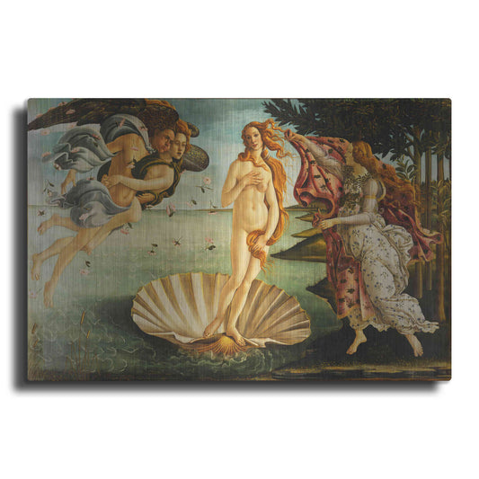 Luxe Metal Art 'The Birth of Venus' by Sandro Botticelli, Metal Wall Art