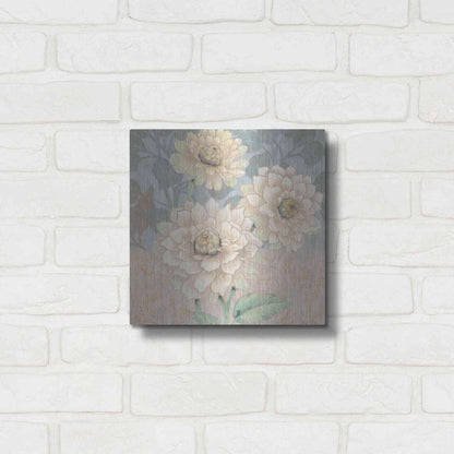 Luxe Metal Art 'Trois Fleurs Collection B' by Tim O'Toole, Metal Wall Art,12x12