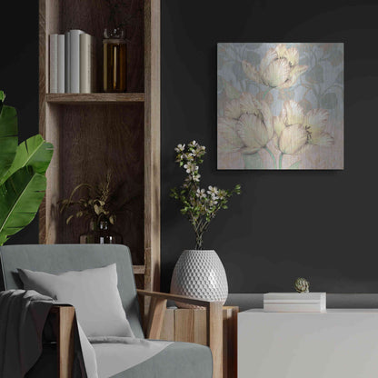 Luxe Metal Art 'Trois Fleurs Collection D' by Tim O'Toole, Metal Wall Art,24x24