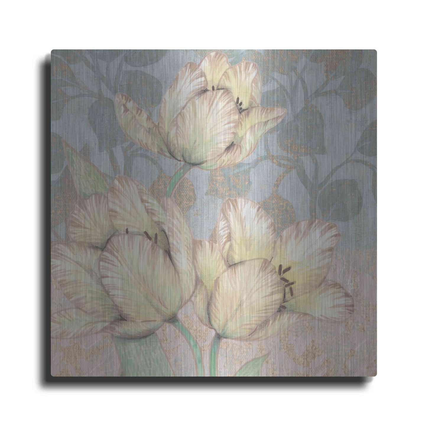 Luxe Metal Art 'Trois Fleurs Collection D' by Tim O'Toole, Metal Wall Art