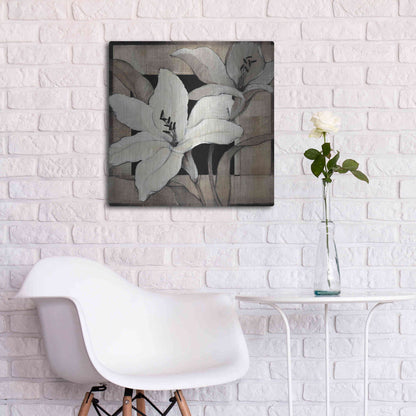 Luxe Metal Art 'Dramatic Lily Grid I' by Tim O'Toole, Metal Wall Art,24x24