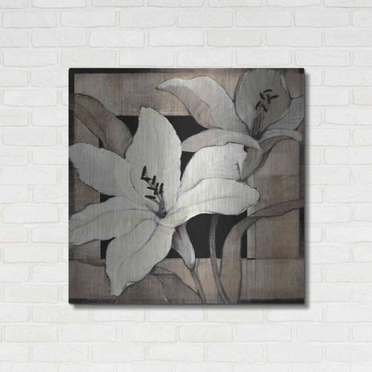 Luxe Metal Art 'Dramatic Lily Grid I' by Tim O'Toole, Metal Wall Art,36x36