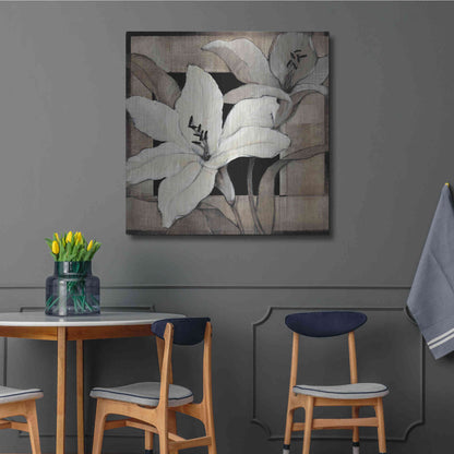 Luxe Metal Art 'Dramatic Lily Grid I' by Tim O'Toole, Metal Wall Art,36x36