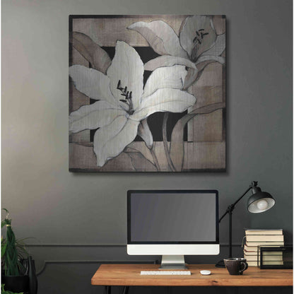 Luxe Metal Art 'Dramatic Lily Grid I' by Tim O'Toole, Metal Wall Art,36x36