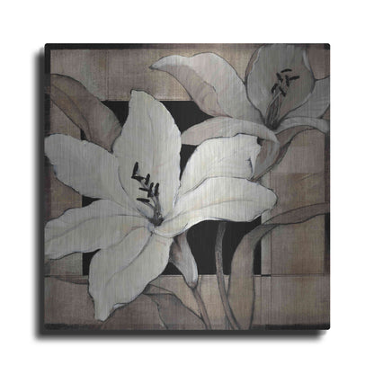 Luxe Metal Art 'Dramatic Lily Grid I' by Tim O'Toole, Metal Wall Art