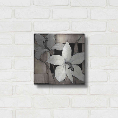 Luxe Metal Art 'Dramatic Lily Grid II' by Tim O'Toole, Metal Wall Art,12x12