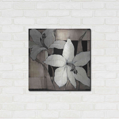 Luxe Metal Art 'Dramatic Lily Grid II' by Tim O'Toole, Metal Wall Art,24x24