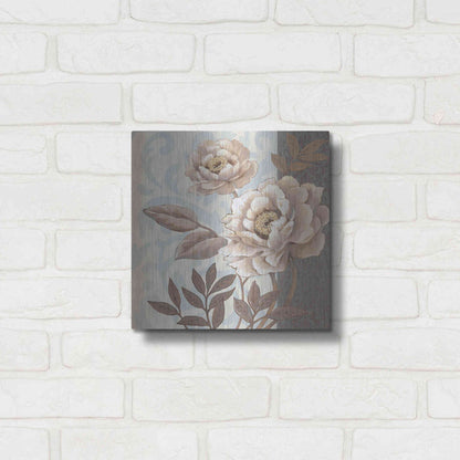 Luxe Metal Art 'Parisian Peony I' by Tim O'Toole, Metal Wall Art,12x12