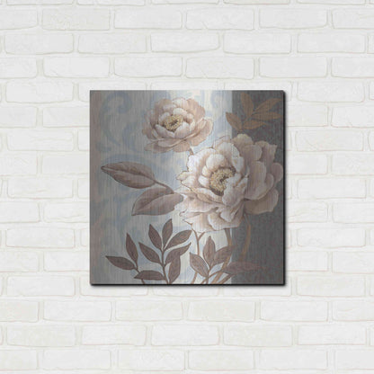 Luxe Metal Art 'Parisian Peony I' by Tim O'Toole, Metal Wall Art,24x24