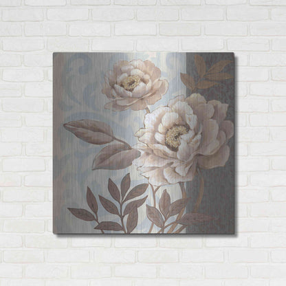 Luxe Metal Art 'Parisian Peony I' by Tim O'Toole, Metal Wall Art,36x36