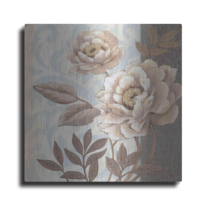 Luxe Metal Art 'Parisian Peony I' by Tim O'Toole, Metal Wall Art