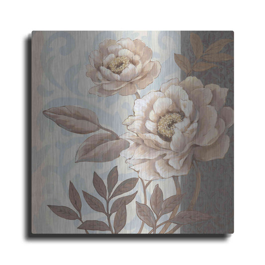 Luxe Metal Art 'Parisian Peony I' by Tim O'Toole, Metal Wall Art