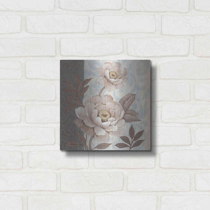 Luxe Metal Art 'Parisian Peony II' by Tim O'Toole, Metal Wall Art,12x12