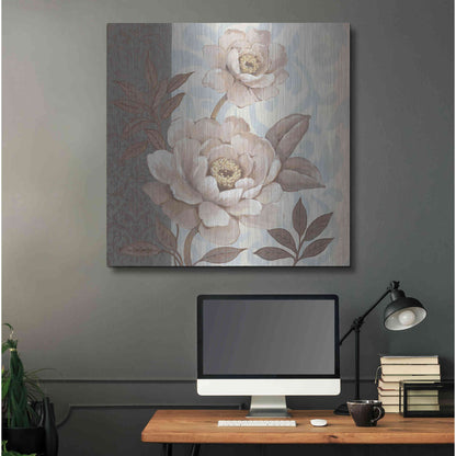 Luxe Metal Art 'Parisian Peony II' by Tim O'Toole, Metal Wall Art,36x36