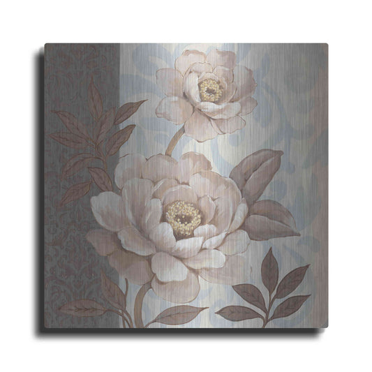 Luxe Metal Art 'Parisian Peony II' by Tim O'Toole, Metal Wall Art