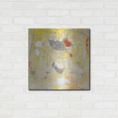 Luxe Metal Art 'Lemon Jostle I' by Tim O'Toole, Metal Wall Art,24x24