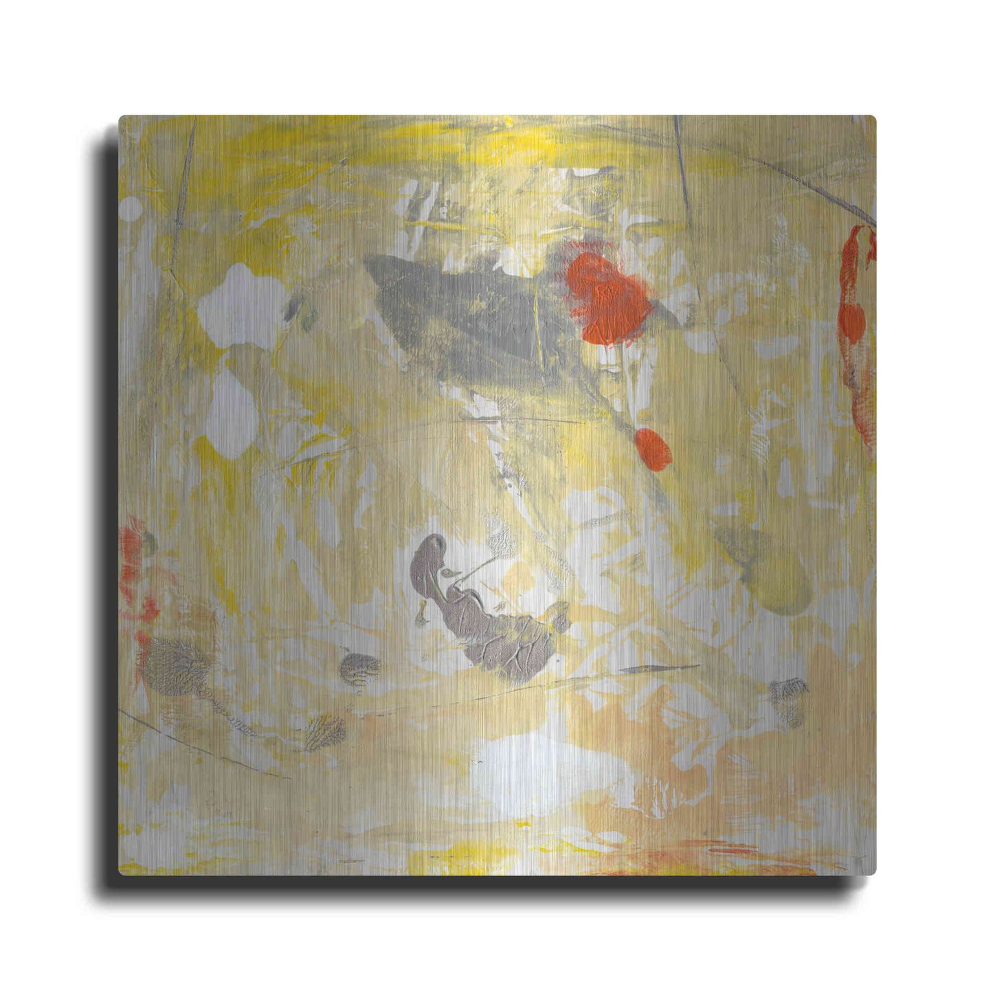 Luxe Metal Art 'Lemon Jostle I' by Tim O'Toole, Metal Wall Art