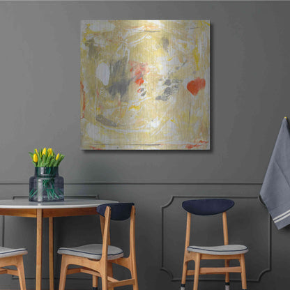 Luxe Metal Art 'Lemon Jostle II' by Tim O'Toole, Metal Wall Art,36x36