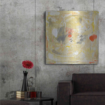 Luxe Metal Art 'Lemon Jostle II' by Tim O'Toole, Metal Wall Art,36x36