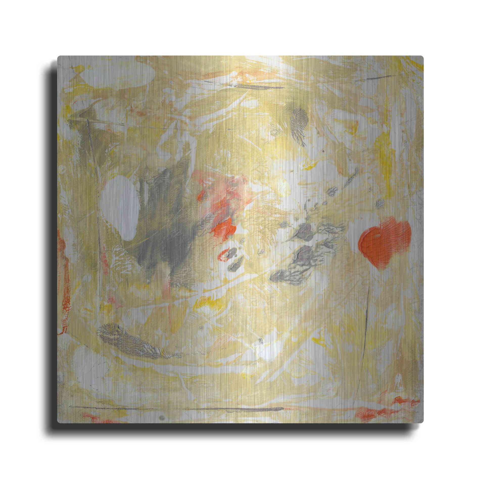 Luxe Metal Art 'Lemon Jostle II' by Tim O'Toole, Metal Wall Art