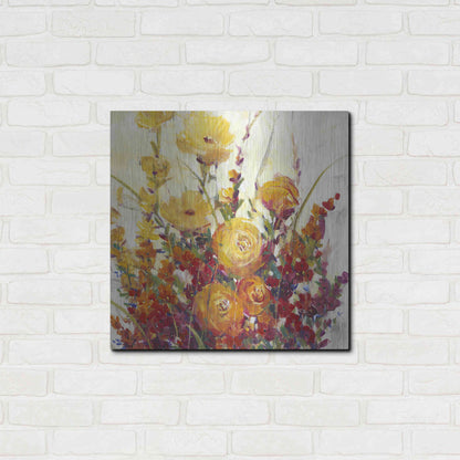 Luxe Metal Art 'Mixed Bouquet I' by Tim O'Toole, Metal Wall Art,24x24