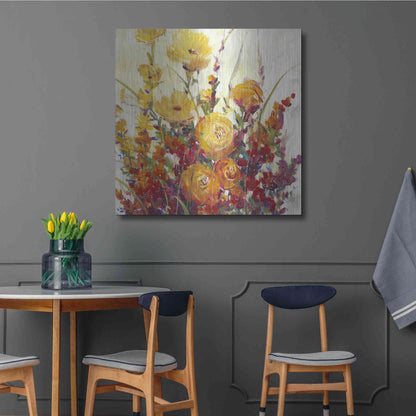 Luxe Metal Art 'Mixed Bouquet I' by Tim O'Toole, Metal Wall Art,36x36
