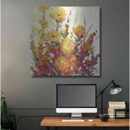 Luxe Metal Art 'Mixed Bouquet I' by Tim O'Toole, Metal Wall Art,36x36