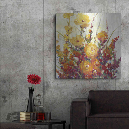 Luxe Metal Art 'Mixed Bouquet I' by Tim O'Toole, Metal Wall Art,36x36