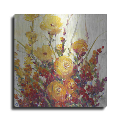 Luxe Metal Art 'Mixed Bouquet I' by Tim O'Toole, Metal Wall Art