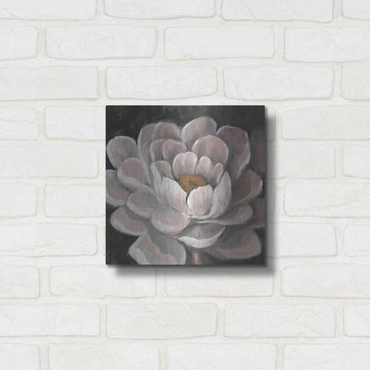 Luxe Metal Art 'Neutral Fleur I' by Tim O'Toole, Metal Wall Art,12x12