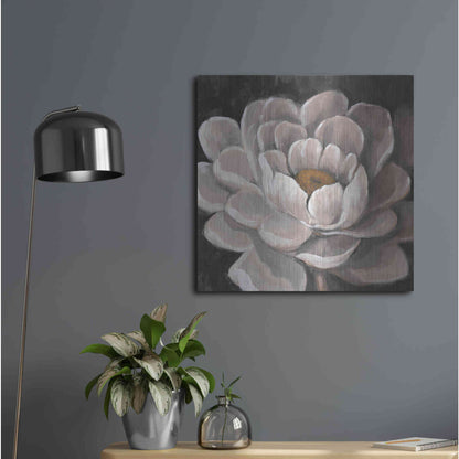 Luxe Metal Art 'Neutral Fleur I' by Tim O'Toole, Metal Wall Art,24x24