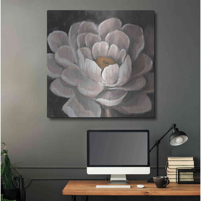 Luxe Metal Art 'Neutral Fleur I' by Tim O'Toole, Metal Wall Art,36x36