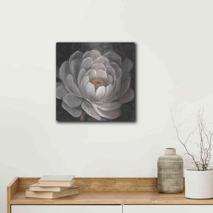 Luxe Metal Art 'Nuetral Fleur II' by Tim O'Toole, Metal Wall Art,12x12