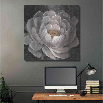 Luxe Metal Art 'Nuetral Fleur II' by Tim O'Toole, Metal Wall Art,36x36