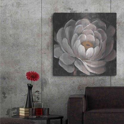 Luxe Metal Art 'Nuetral Fleur II' by Tim O'Toole, Metal Wall Art,36x36