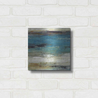 Luxe Metal Art 'Sea Breeze Abstract I' by Tim O'Toole, Metal Wall Art,12x12