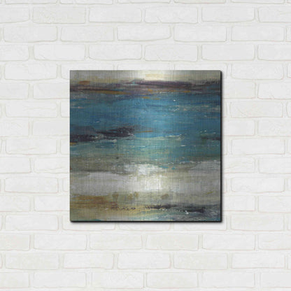 Luxe Metal Art 'Sea Breeze Abstract I' by Tim O'Toole, Metal Wall Art,24x24