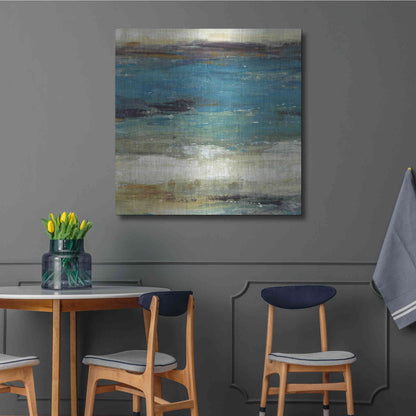 Luxe Metal Art 'Sea Breeze Abstract I' by Tim O'Toole, Metal Wall Art,36x36