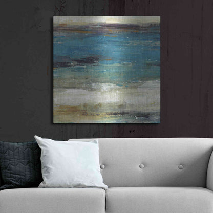 Luxe Metal Art 'Sea Breeze Abstract I' by Tim O'Toole, Metal Wall Art,36x36