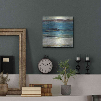 Luxe Metal Art 'Sea Breeze Abstract II' by Tim O'Toole, Metal Wall Art,12x12