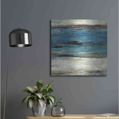 Luxe Metal Art 'Sea Breeze Abstract II' by Tim O'Toole, Metal Wall Art,24x24