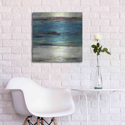 Luxe Metal Art 'Sea Breeze Abstract II' by Tim O'Toole, Metal Wall Art,24x24