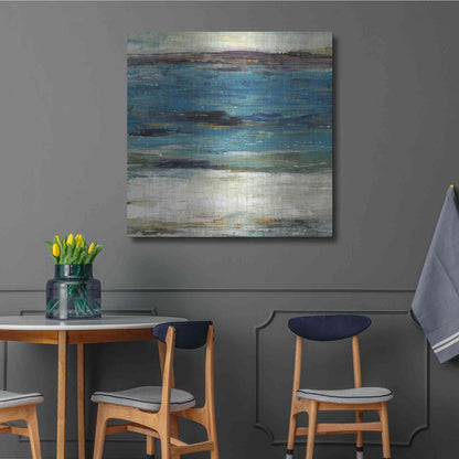 Luxe Metal Art 'Sea Breeze Abstract II' by Tim O'Toole, Metal Wall Art,36x36