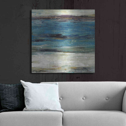 Luxe Metal Art 'Sea Breeze Abstract II' by Tim O'Toole, Metal Wall Art,36x36